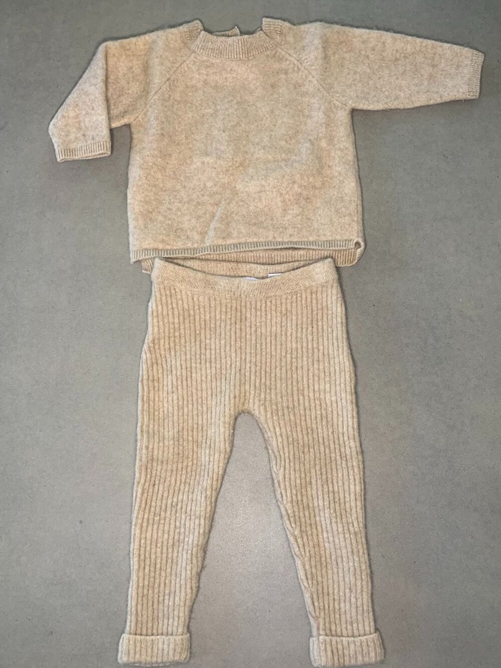 Zara Baby Cashmere Sweater & Pants Matching Set 12–18M